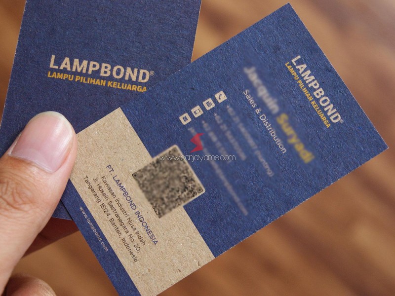 Cetak Kartu Nama Daur Ulang - PT. LAMPBOND INDONESIA
