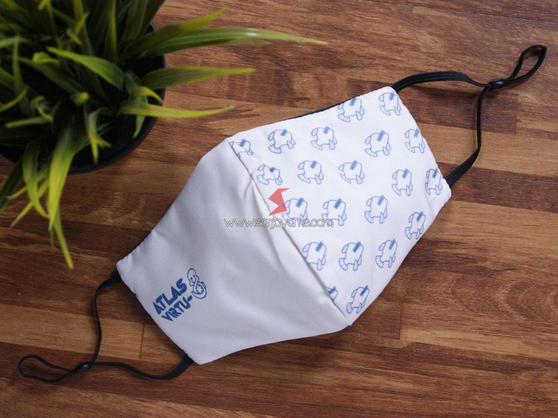 Cetak Masker Kain Dengan Stopper Atlas Virtus