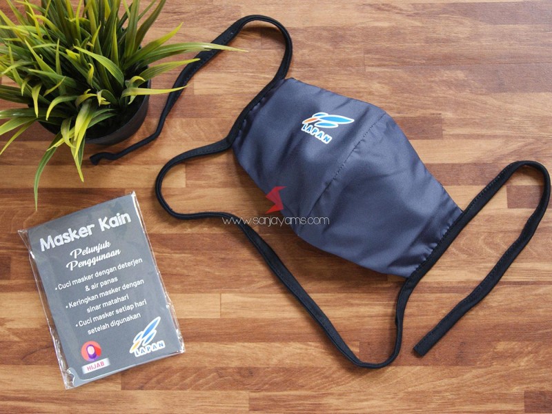 Cetak Masker Kain Hijab Printing Premium Lapan