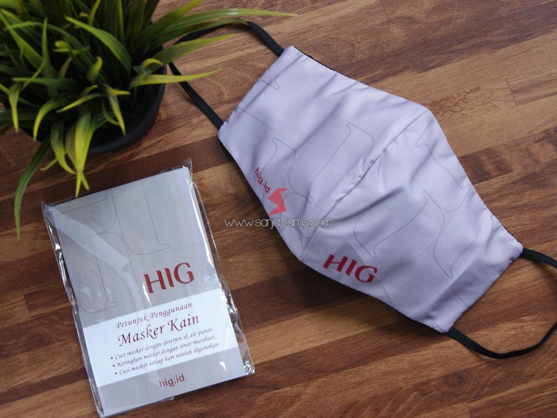 Cetak Masker Kain Printing Premium HIG