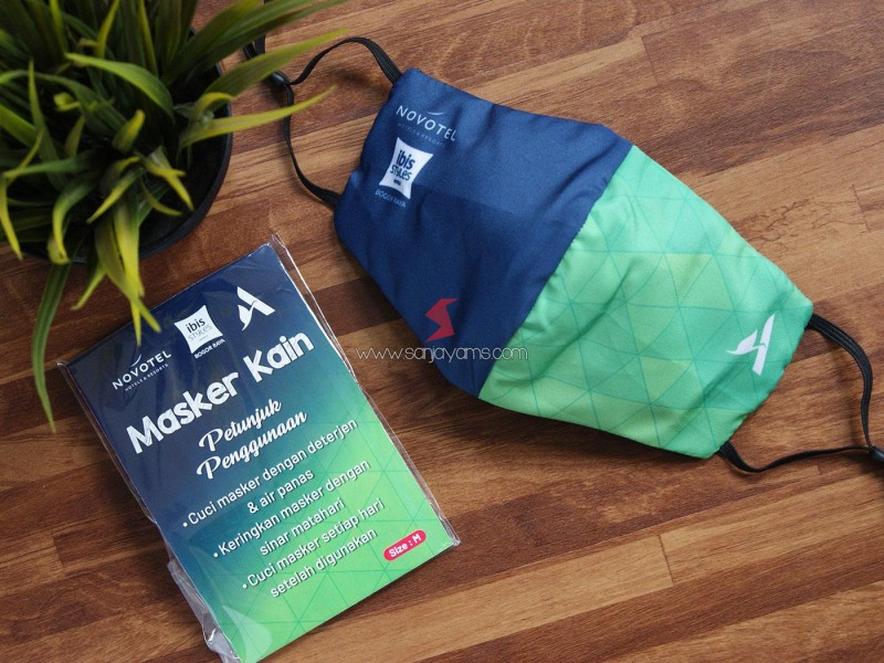 Cetak Masker Kain Printing Premium Ibis Hotel