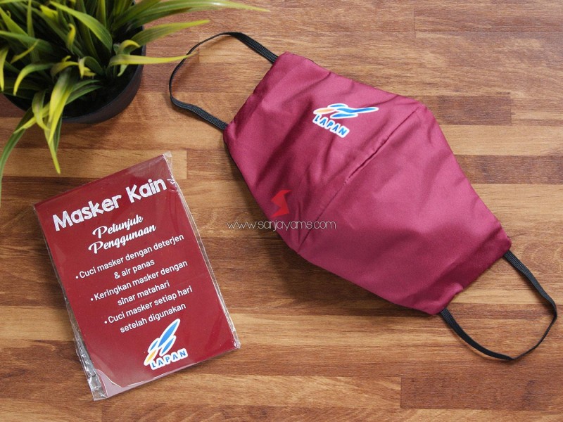 Cetak Masker Kain Printing Premium Lapan