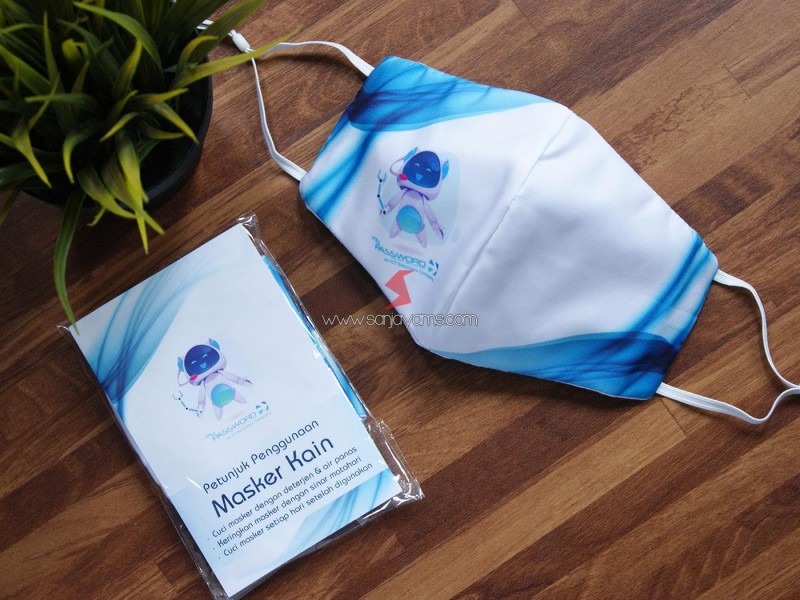 Cetak Masker Kain Printing Premium My Password