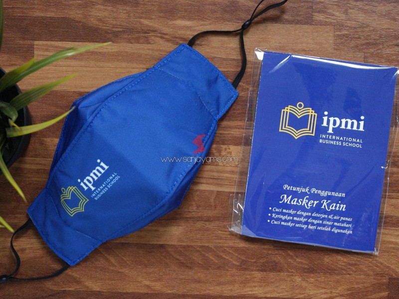 Cetak Masker Kain Printing Premium New Model - IPMI