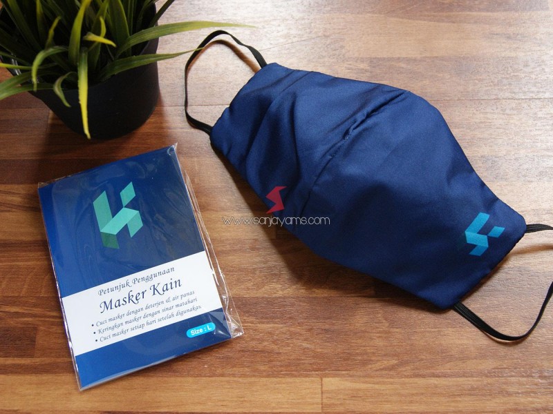 Cetak Masker Kain Printing Premium PT Kemal