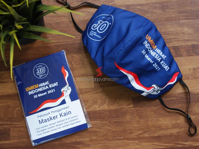 Cetak Masker Kain Printing Premium UMKM