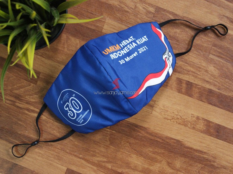 Cetak Masker Kain Printing Premium UMKM