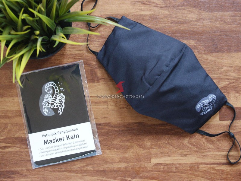 Cetak Masker Kain Printing Premium Unikofs Zodiak
