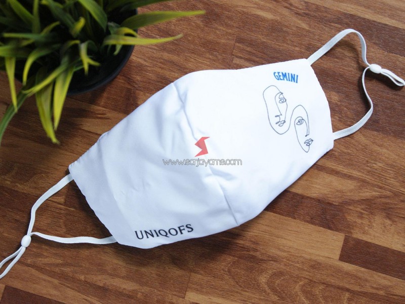 Cetak Masker Kain Printing Premium Unikofs Zodiak