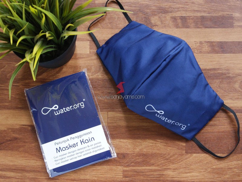 Cetak Masker Kain Printing Premium Water.org
