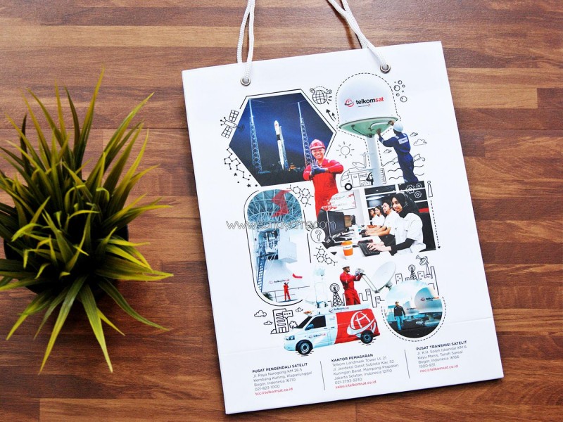 Cetak Paper Bag - PT Telkom Satelit Indonesia