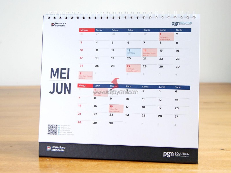 Kalender Meja - Pgn Solution