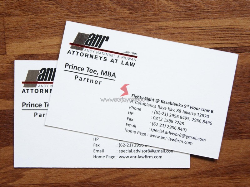 Kartu Nama ANR Law Firm