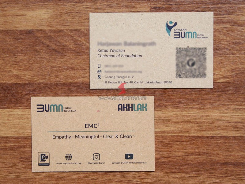 Kartu Nama Kraft - Yayasan BUMN