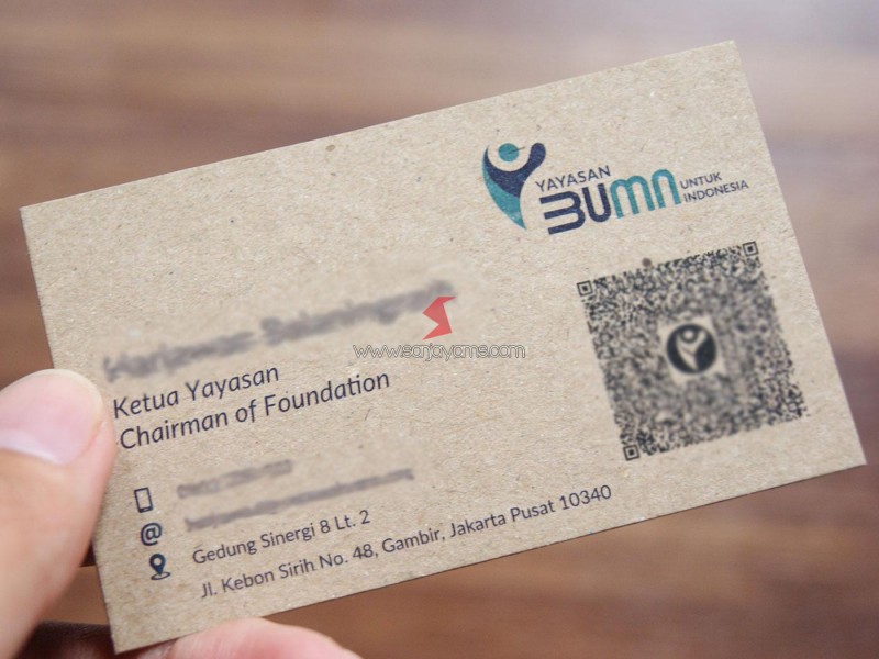 Kartu Nama Daur Ulang - Yayasan BUMN