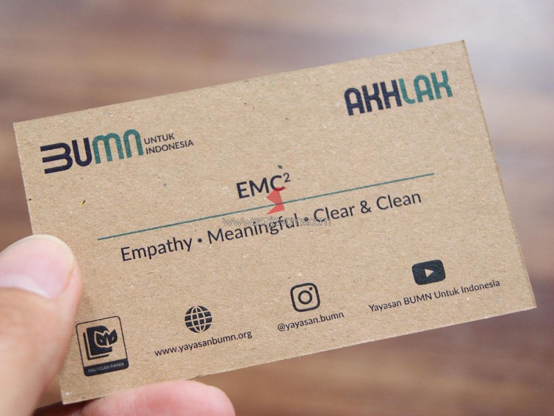 Kartu Nama Daur Ulang - Yayasan BUMN