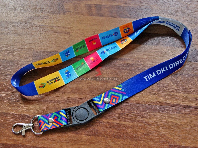 Lanyard Printing Promosi - Penerbit Erlangga