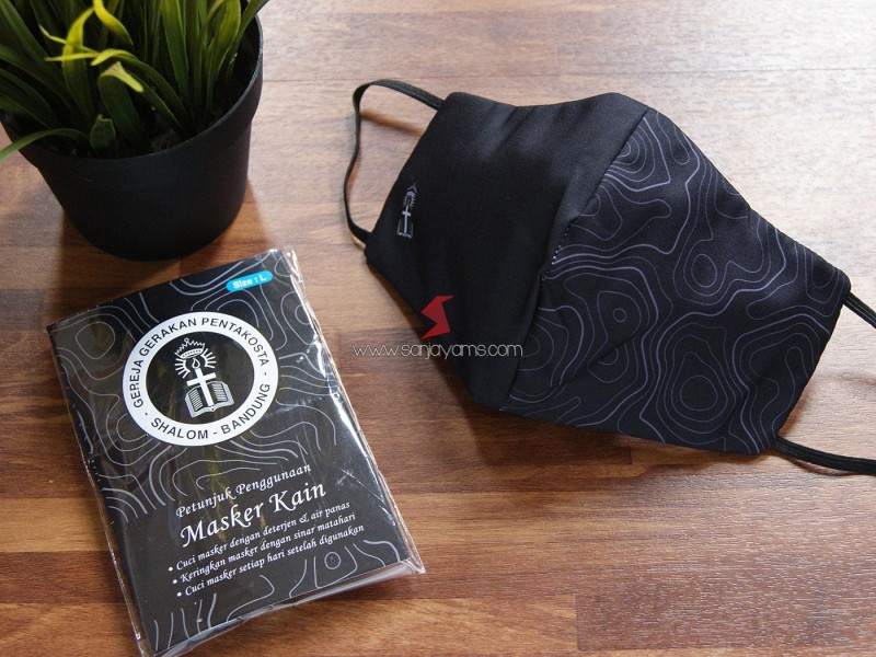 Masker Kain Printing Premium Gereja