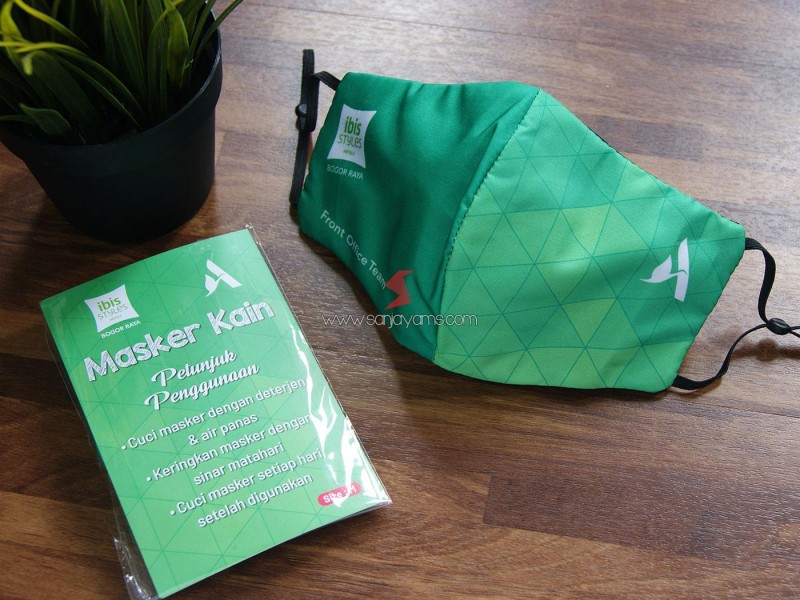 Masker Kain Printing Premium Ibis dengan Stopper