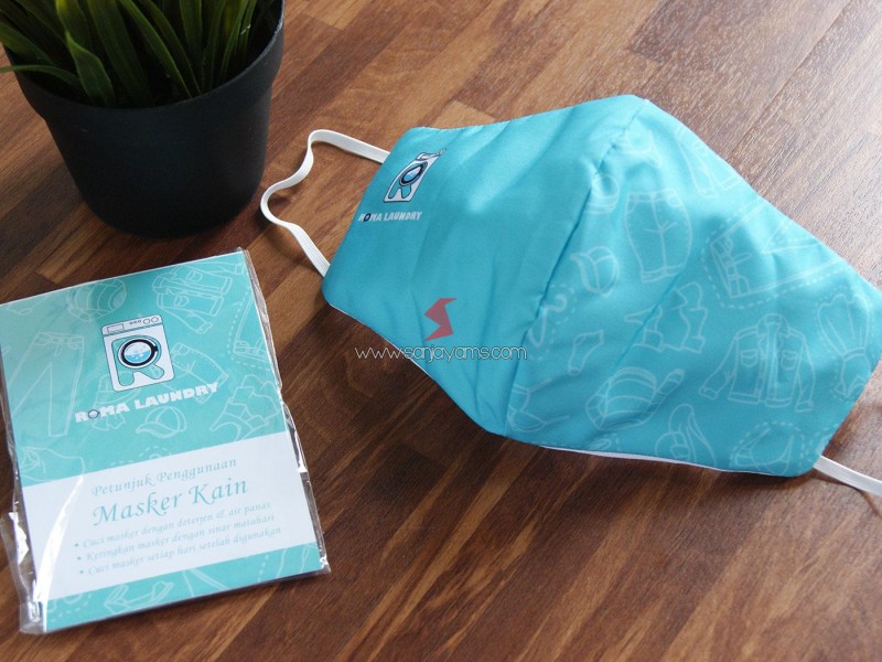 Masker Kain Printing Premium Roma Laundry