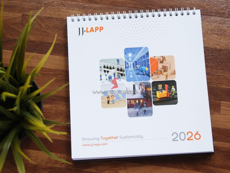Cetak Kalender Meja 2026 PT JJLapp