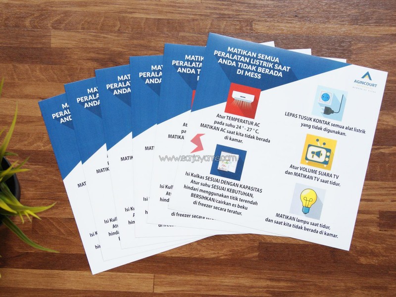 Produksi Sticker Perusahaan - Agincourt
