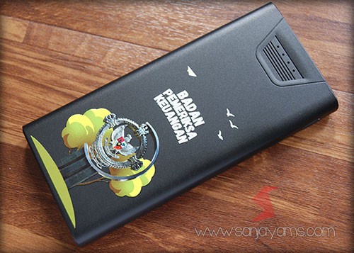 Hasil Cetak Custom Pada Powerbank