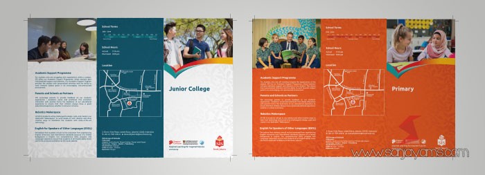 Brosur Lipat Tiga Sekolah SIS