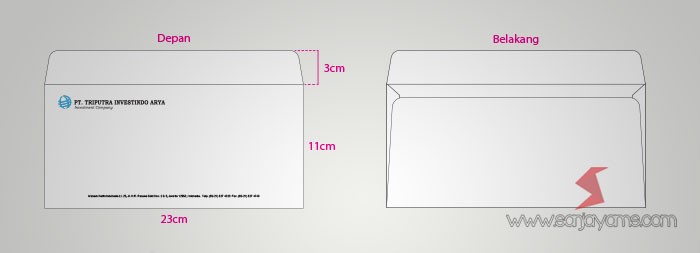 Cetak Amplop Perusahaan Triputra