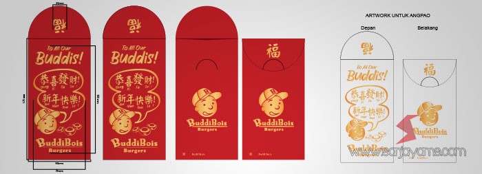 Cetak Angpao 2025 BuddiBois Burgers