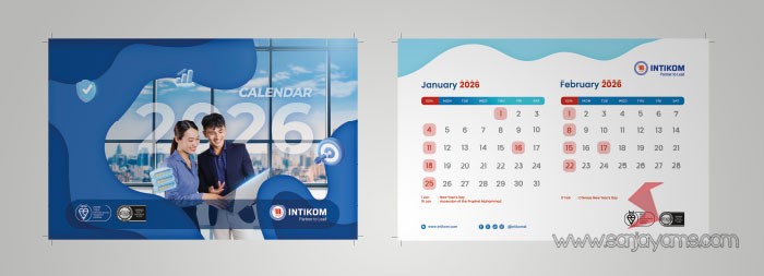 Cetak Kalender 2026 PT Intikom