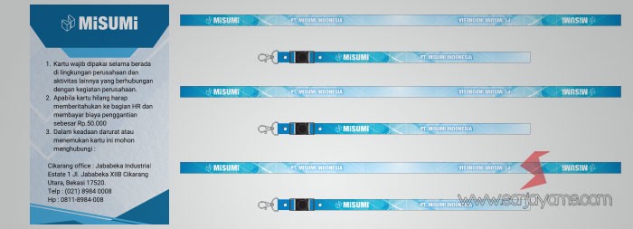ID Card dan Lanyard PT Misumi