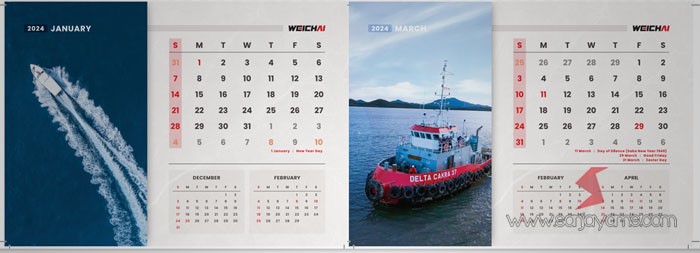 Kalender 2024 PT Weichai