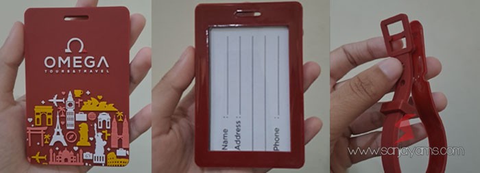 Luggage Tag Rubber Omega Tour Travel