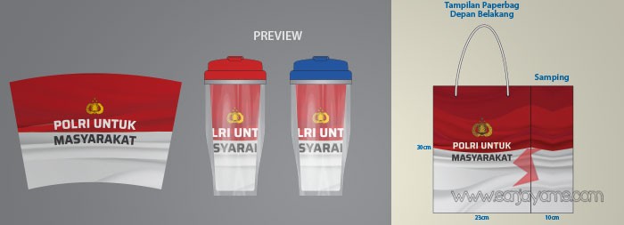 Tumbler dan Paper Bag POLRI