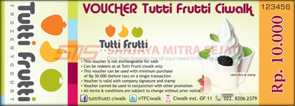Voucher Yogurt Tutti Frutti