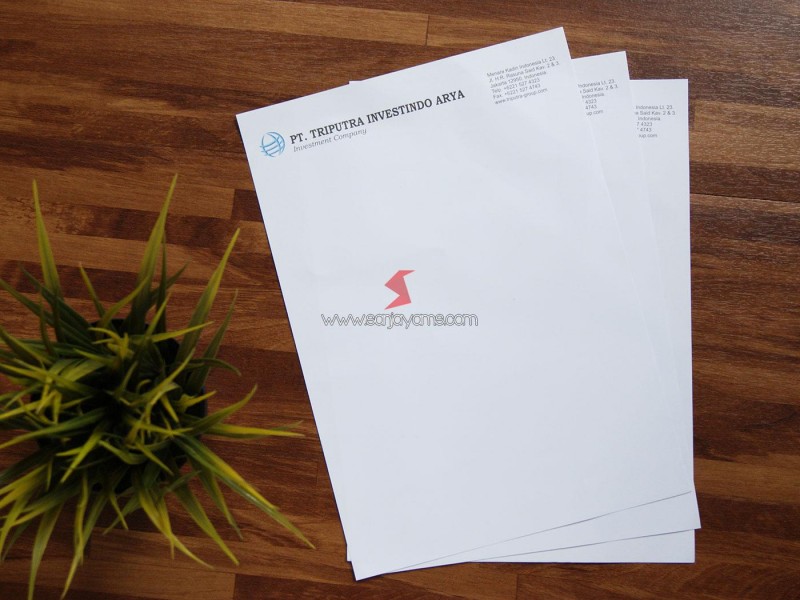 Cetak Kop Surat - PT Triputra