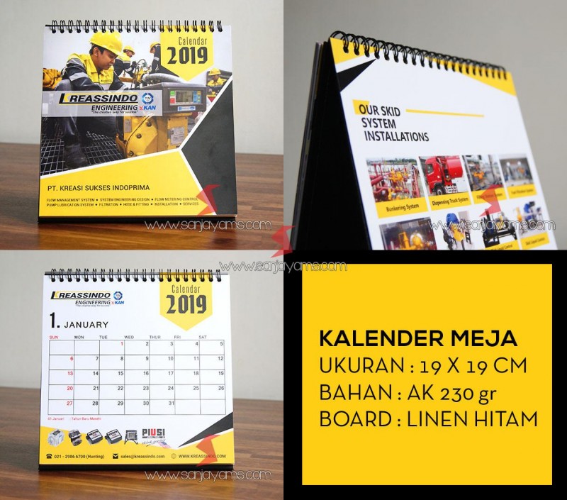  Template Desain Kalender Duduk  Contoh Gambar Template 