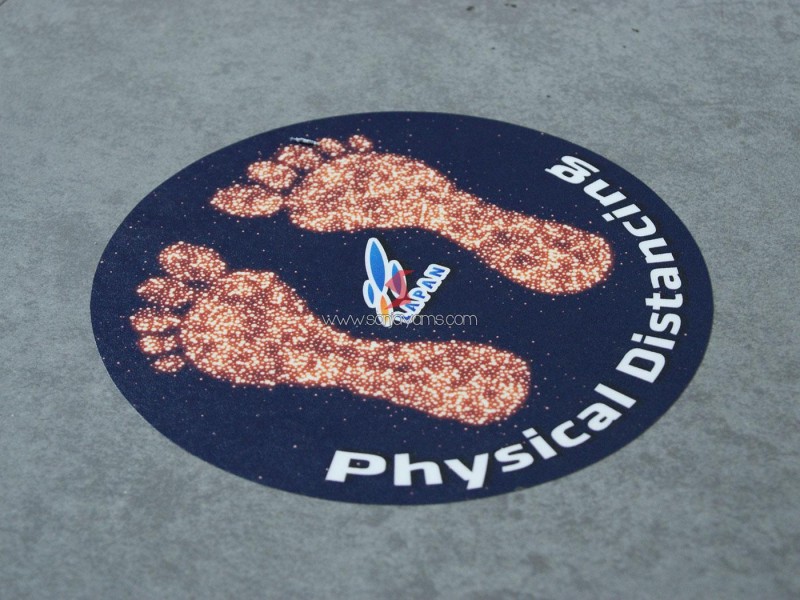 Sticker Lantai Physical Distancing