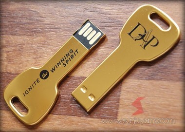 USB Kunci Emas dan Hitam (UM17)