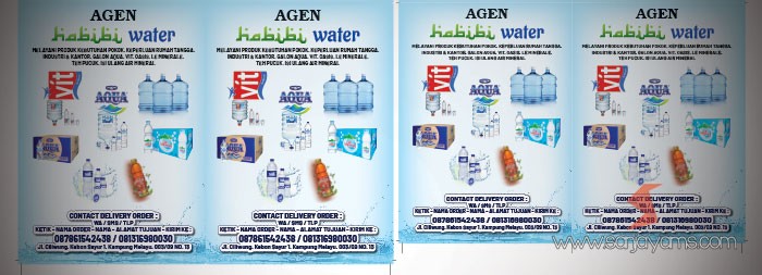 Brosur dan spanduk Habibi Water