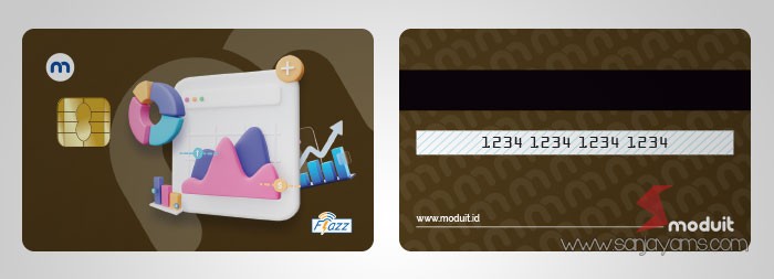 Cetak Souvenir Emoney Flazz PT Moduit