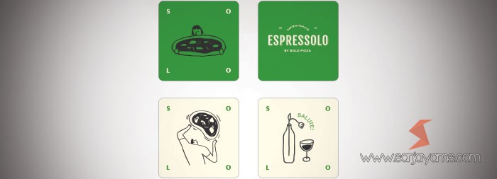 Coaster Kotak Solo Pizza