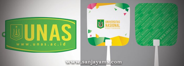 Gantungan Kunci Rubber dan Kipas UNAS