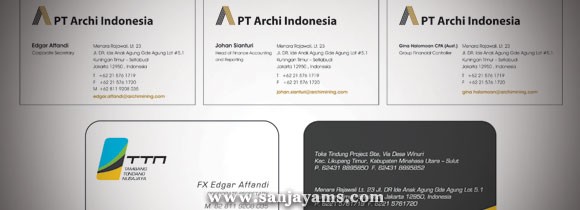 Kartu Nama PT Archi