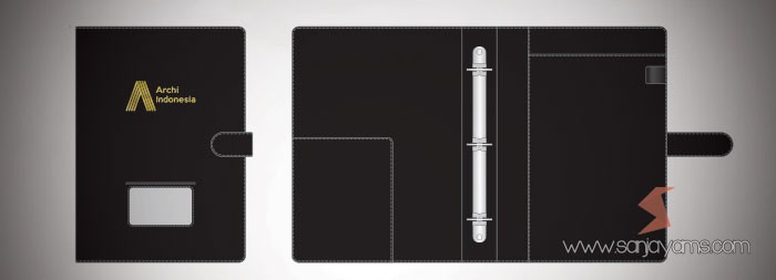 Map Binder A4 Lotus Archi