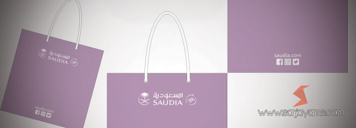 Paper Bag Saudia Airlines