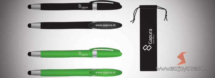 Pen dan Pouch sedotan stainless Gapura