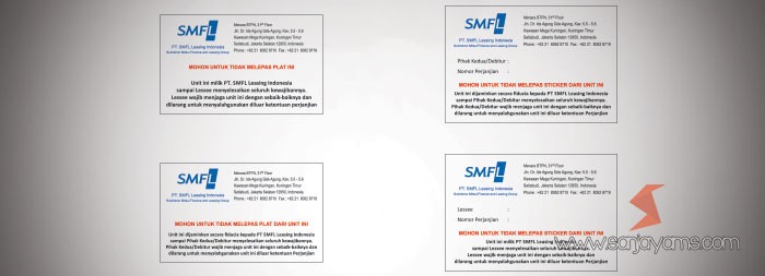 Plat dan Sticker SMFL