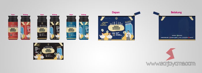 Pouch Kanvas dan Tumbler BPK RI